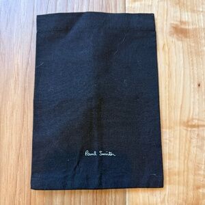 Paul Smith Small Drawstring Dust Bag – 7"x5" – Black – Excellent